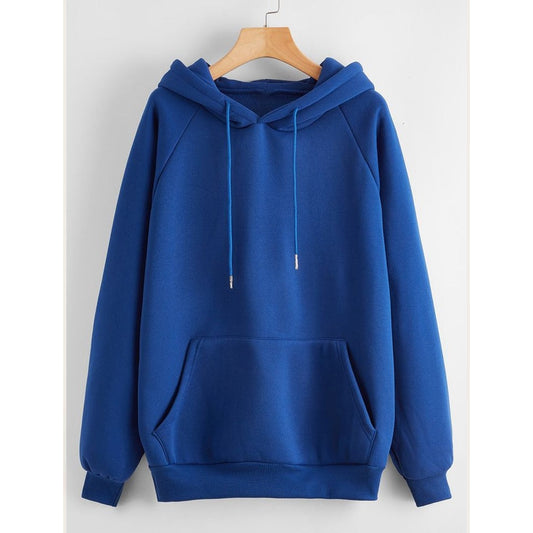 Blue fleece hoodie