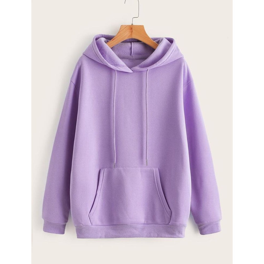 Lilac fleece hoodie