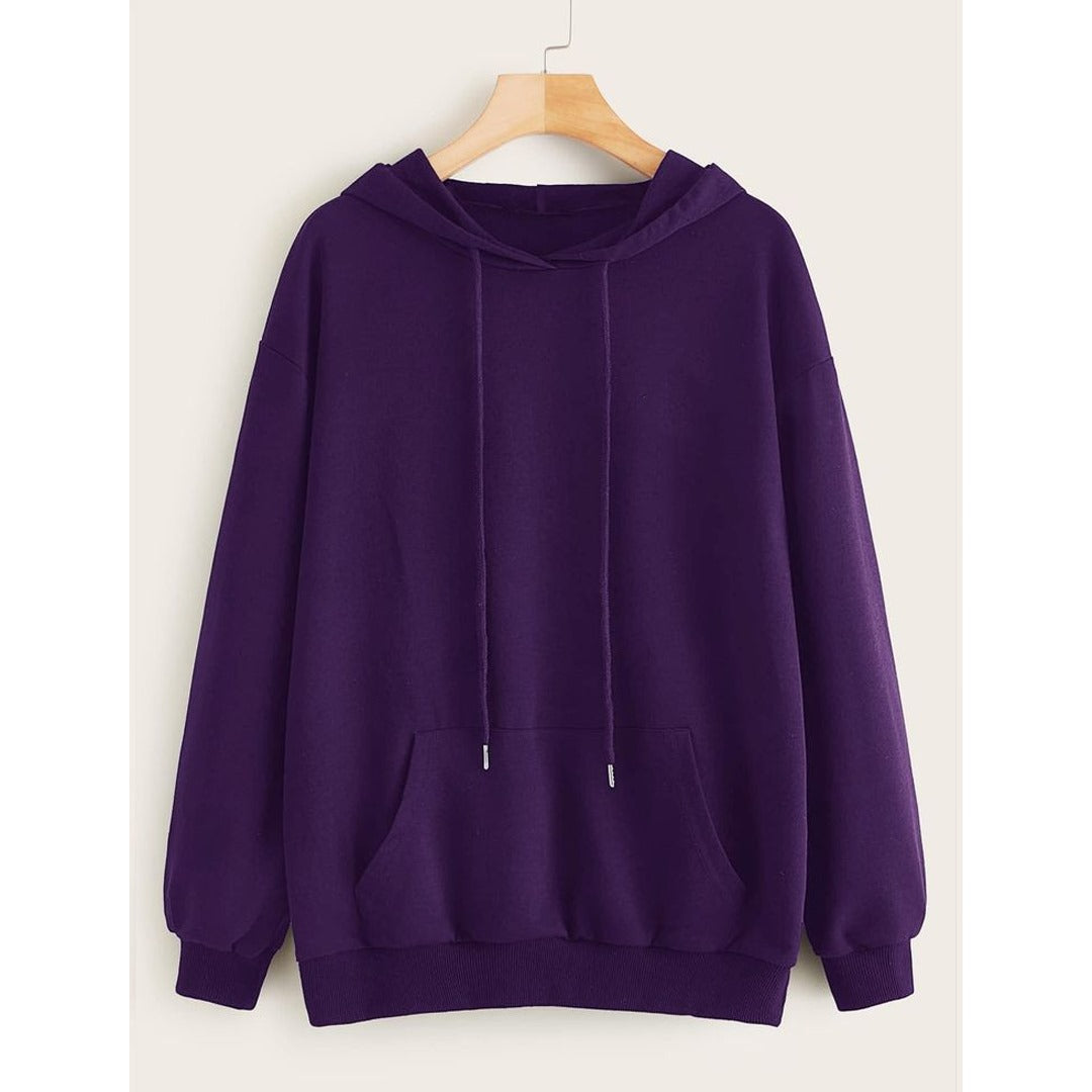 Purple fleece hoodie