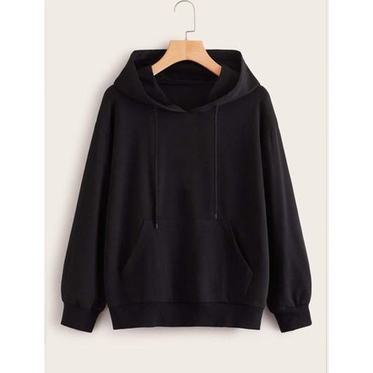 Black fleece hoodie