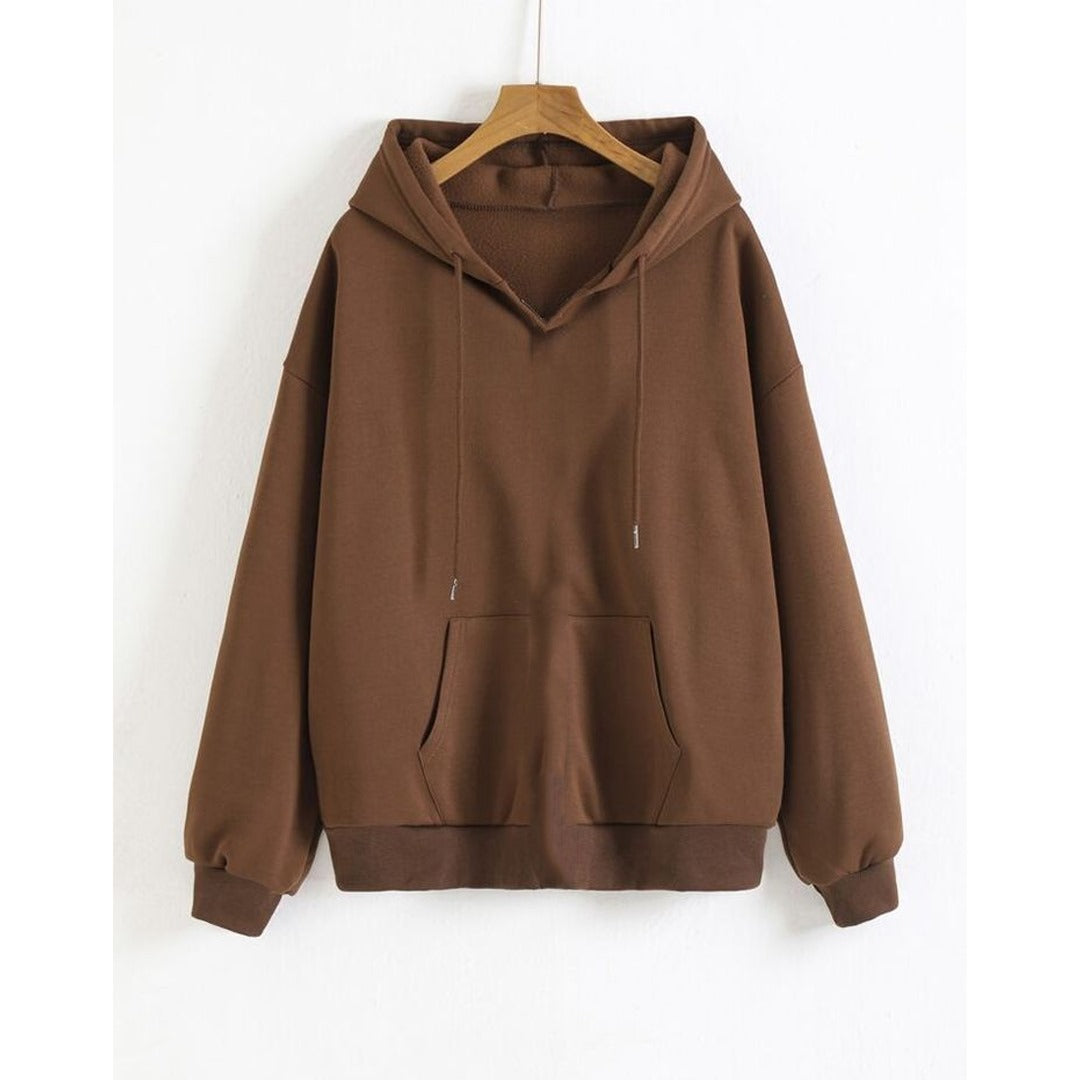 Brown fleece hoodie