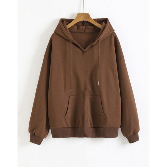 Brown fleece hoodie