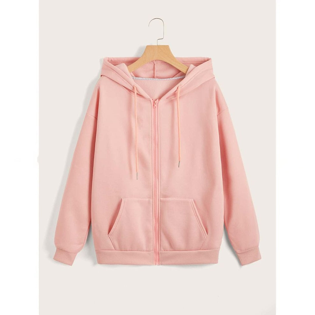 Pink zipper hoodie