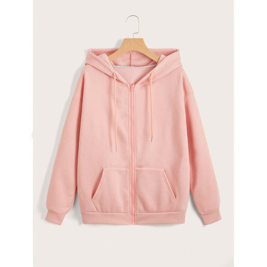Pink zipper hoodie