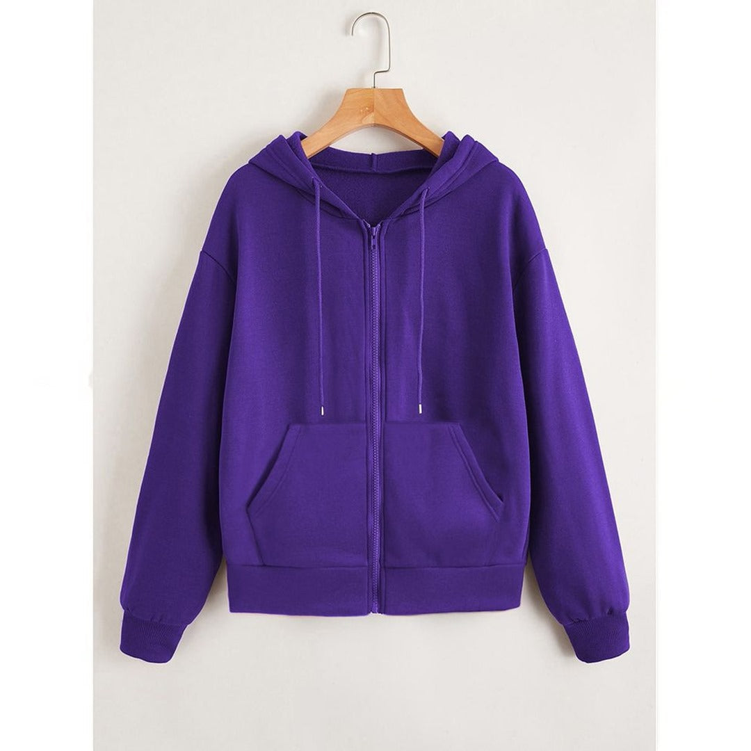 Purple zipper hoodie