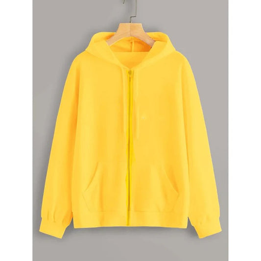 Yellow zipper hoodie