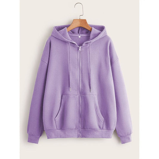 Lilac zipper hoodie