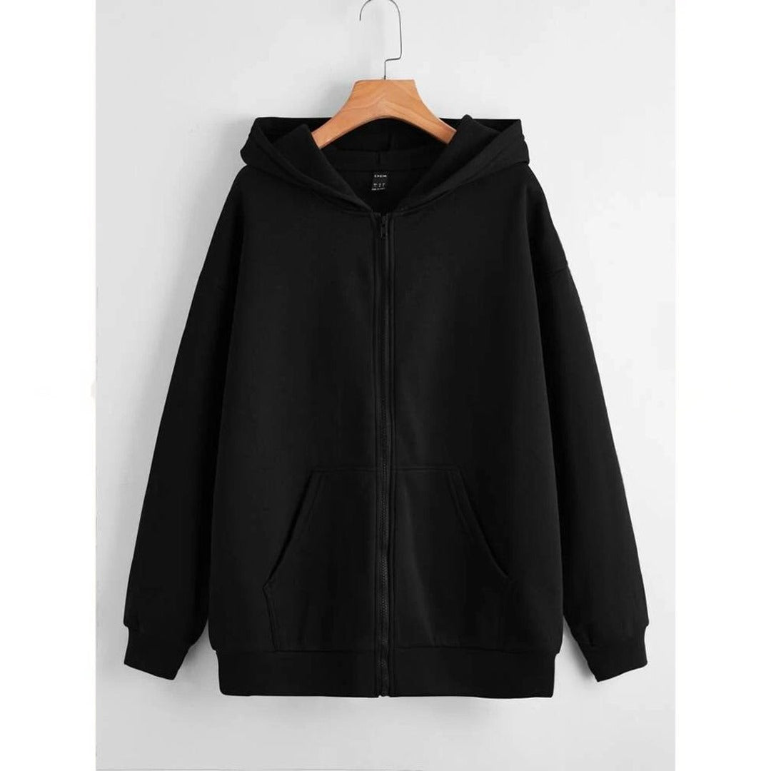 Black zipper hoodie