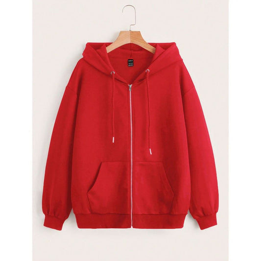 Red zipper hoodie