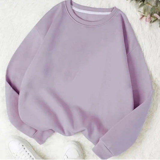 Lilac fleece sweat shirt