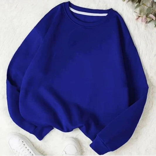Blue fleece sweat shirt