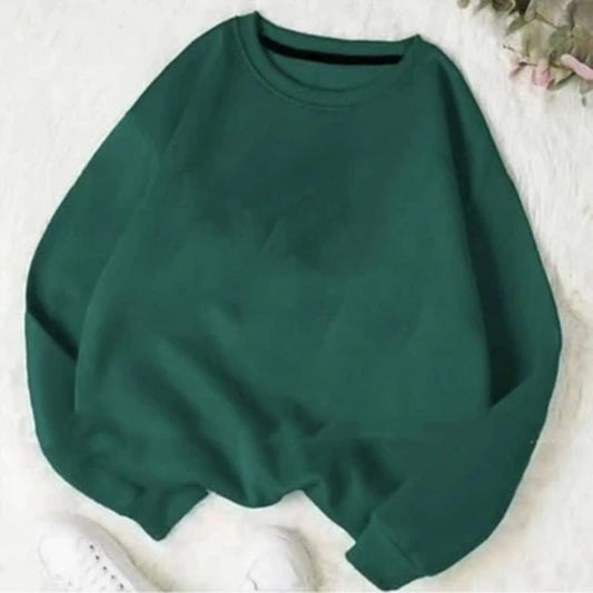Green fleece sweat shirt