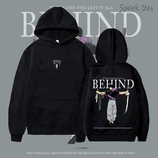 Behind Printed Hoodie