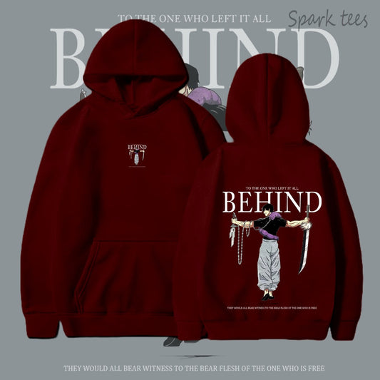 Behind Printed Hoodie