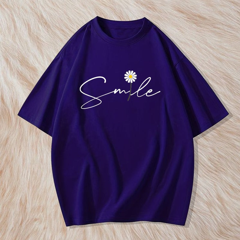 Smile Printed Women's tshirt