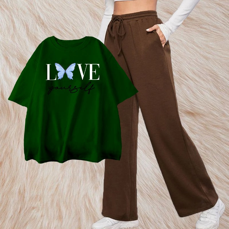 Love Printed Summer Tracksuit