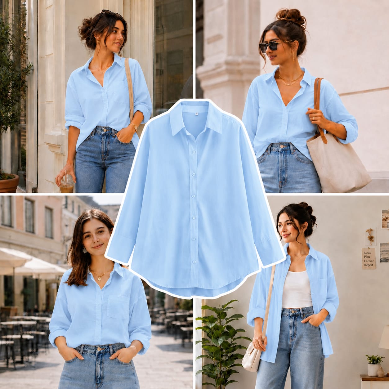 Sky Blue Button Down Shirt
