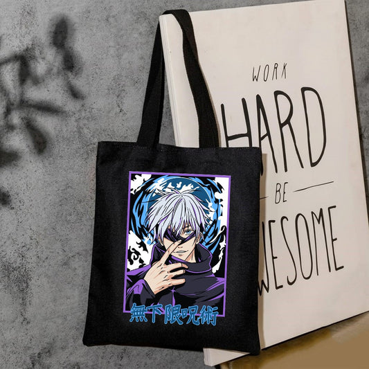 Anime canvas tote bag