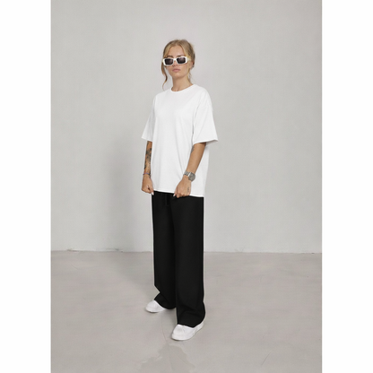 Oversized Tee With Black Flapper