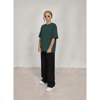 Oversized Tee With Black Flapper