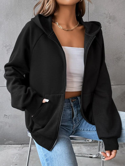 Black zipper hoodie