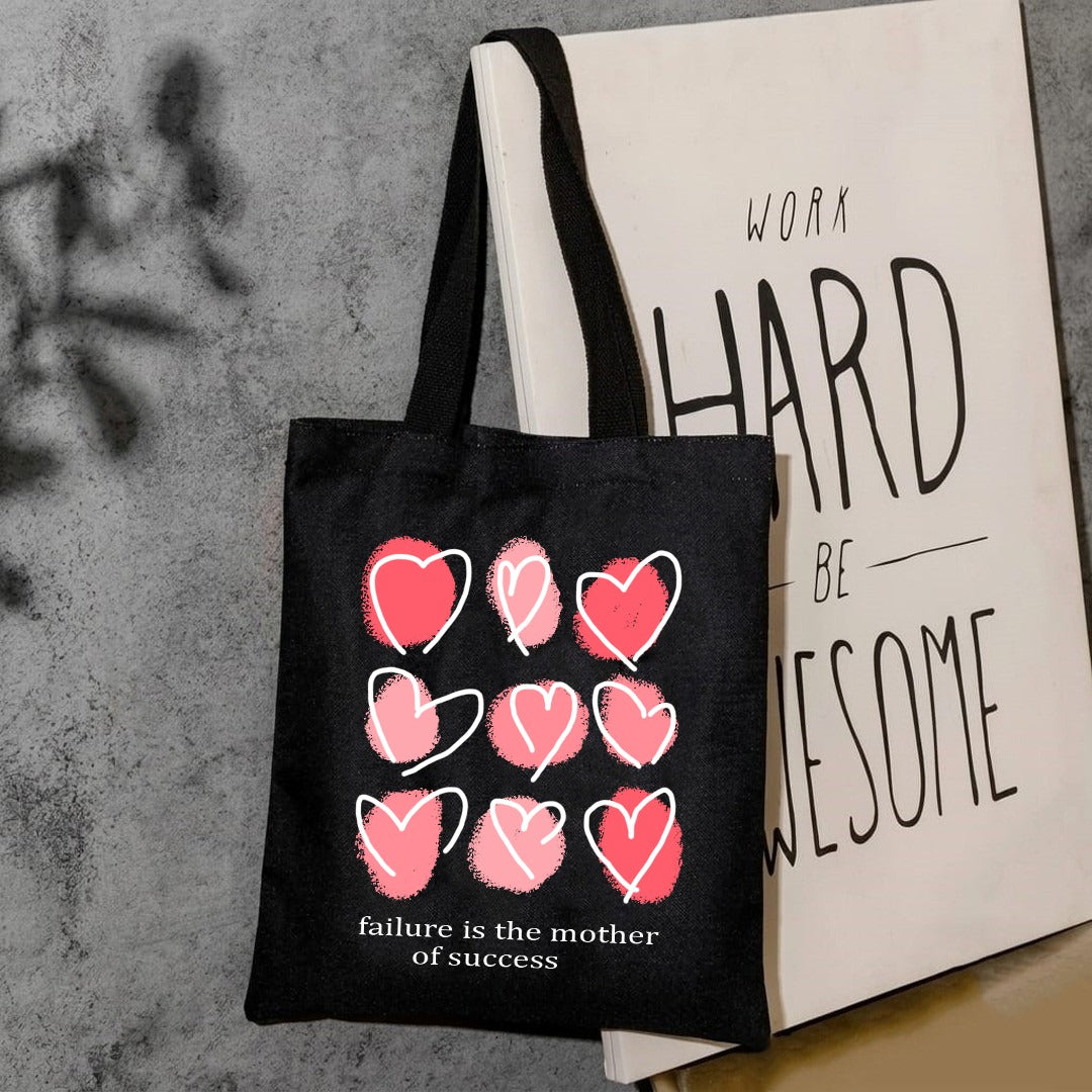 Failure is the mother of success canvas tote bag