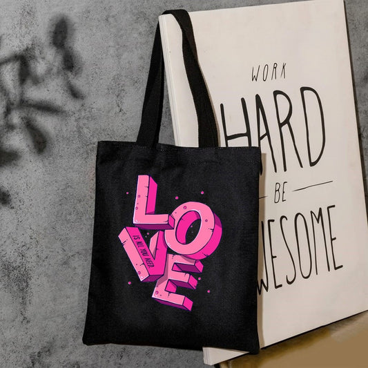 Love canvas tote bag