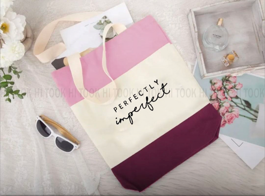 Perfectly Imperfect 3 Color Tote Bag