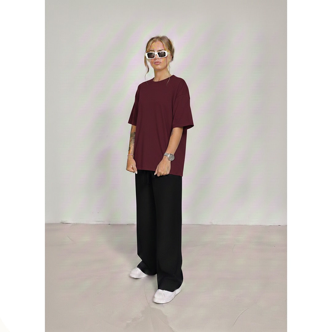 Oversized Tee With Black Flapper