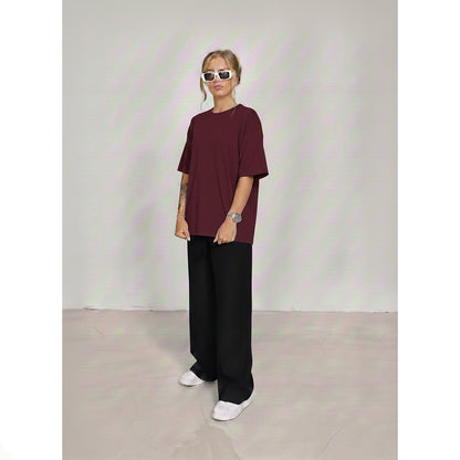 Oversized Tee With Black Flapper