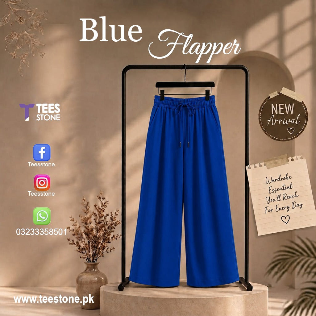 Royal Blue Wide Leg Flapper