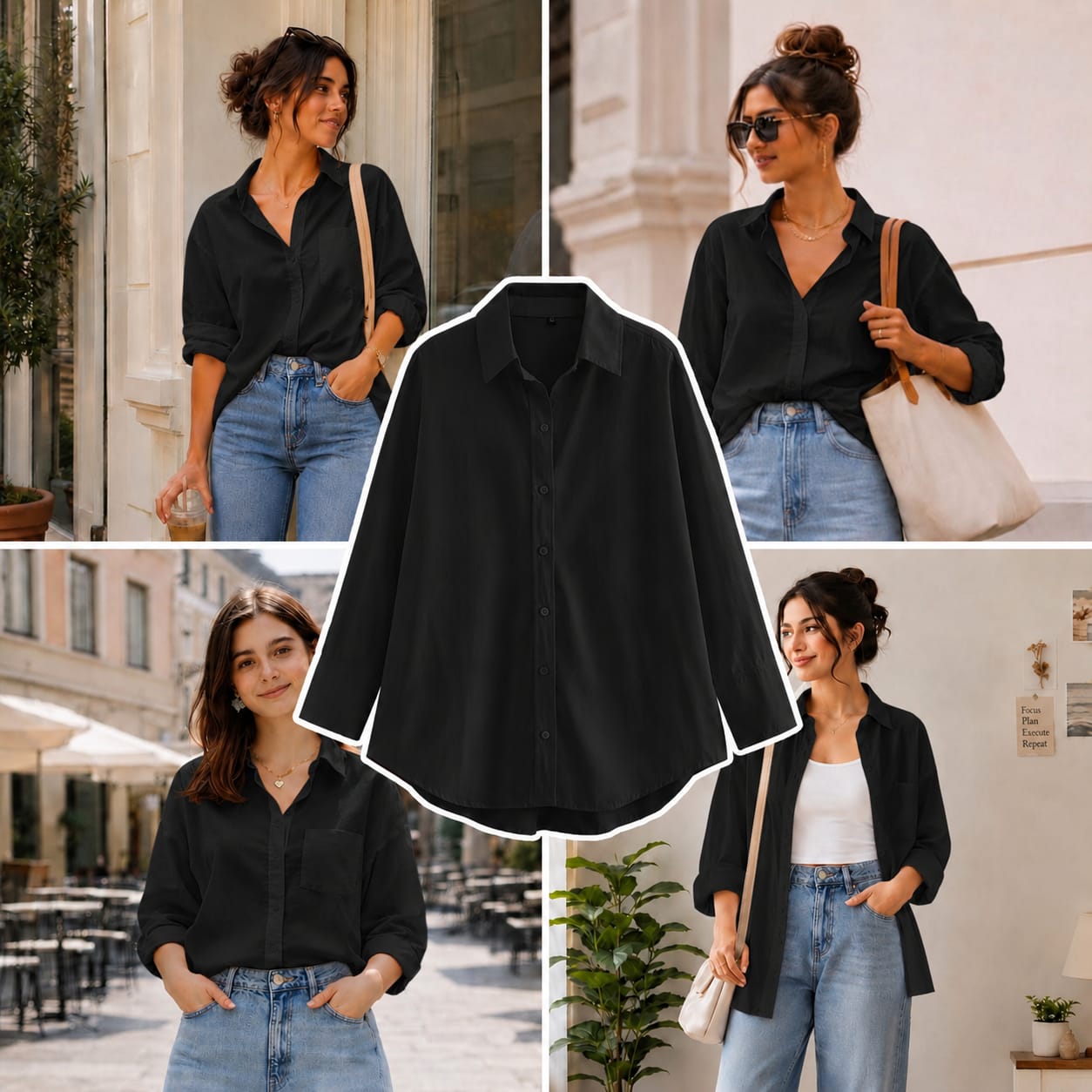 Black Button Down Shirt