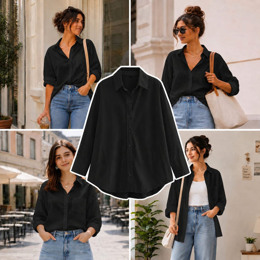 Black Button Down Shirt