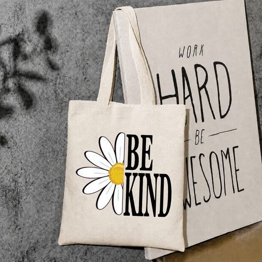 Be kind canvas tote bag