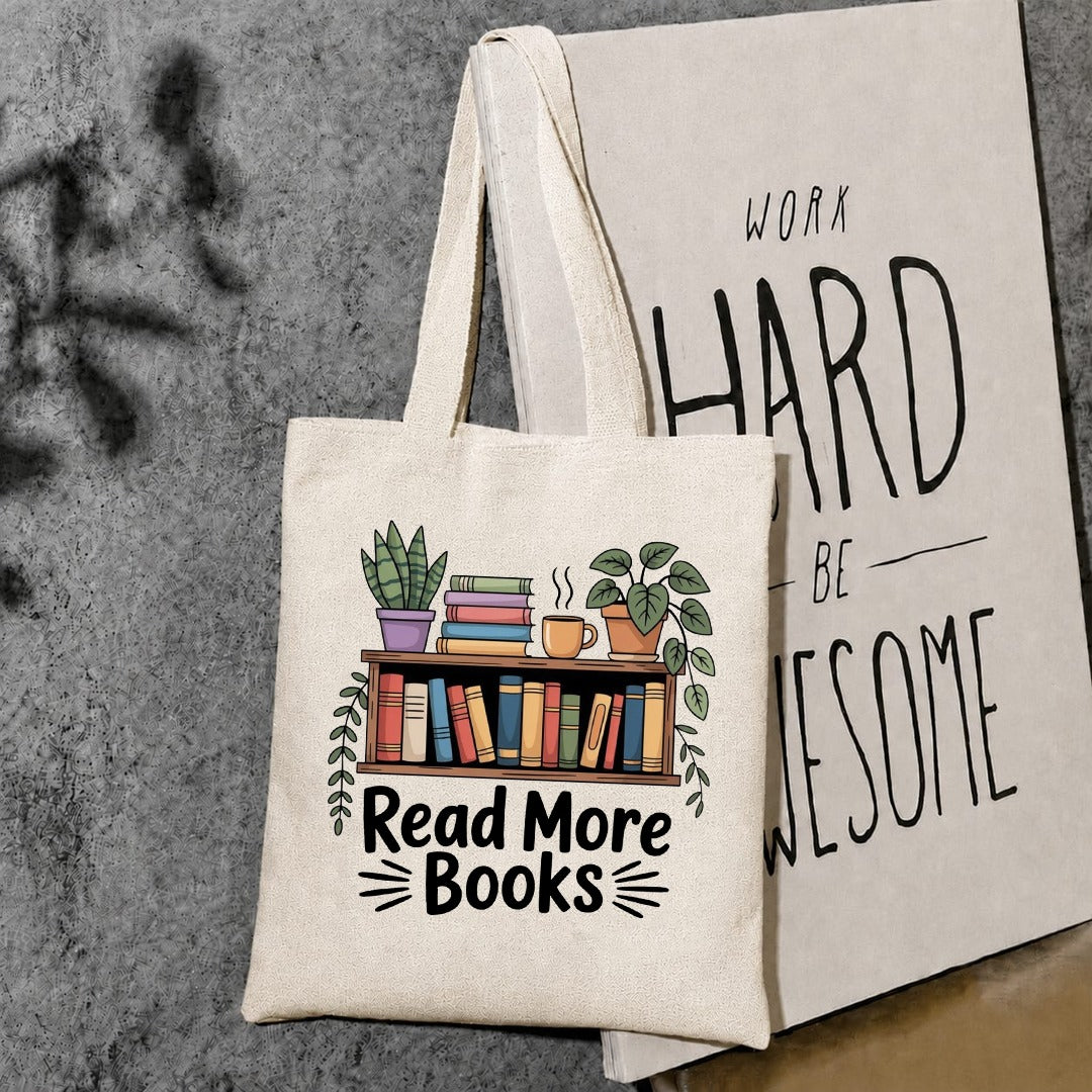 Read More Books Printed Tote Bag