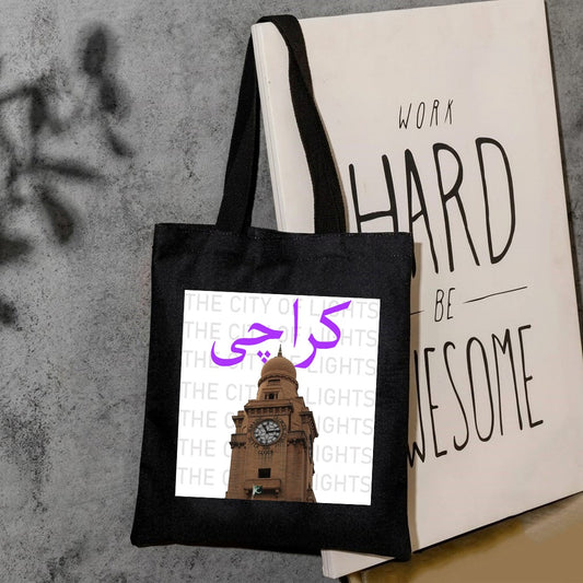 Karachi canvas tote bag