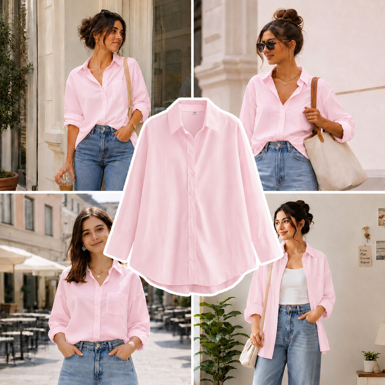 Pink Button Down Shirt