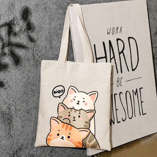 Miao canvas tote bag