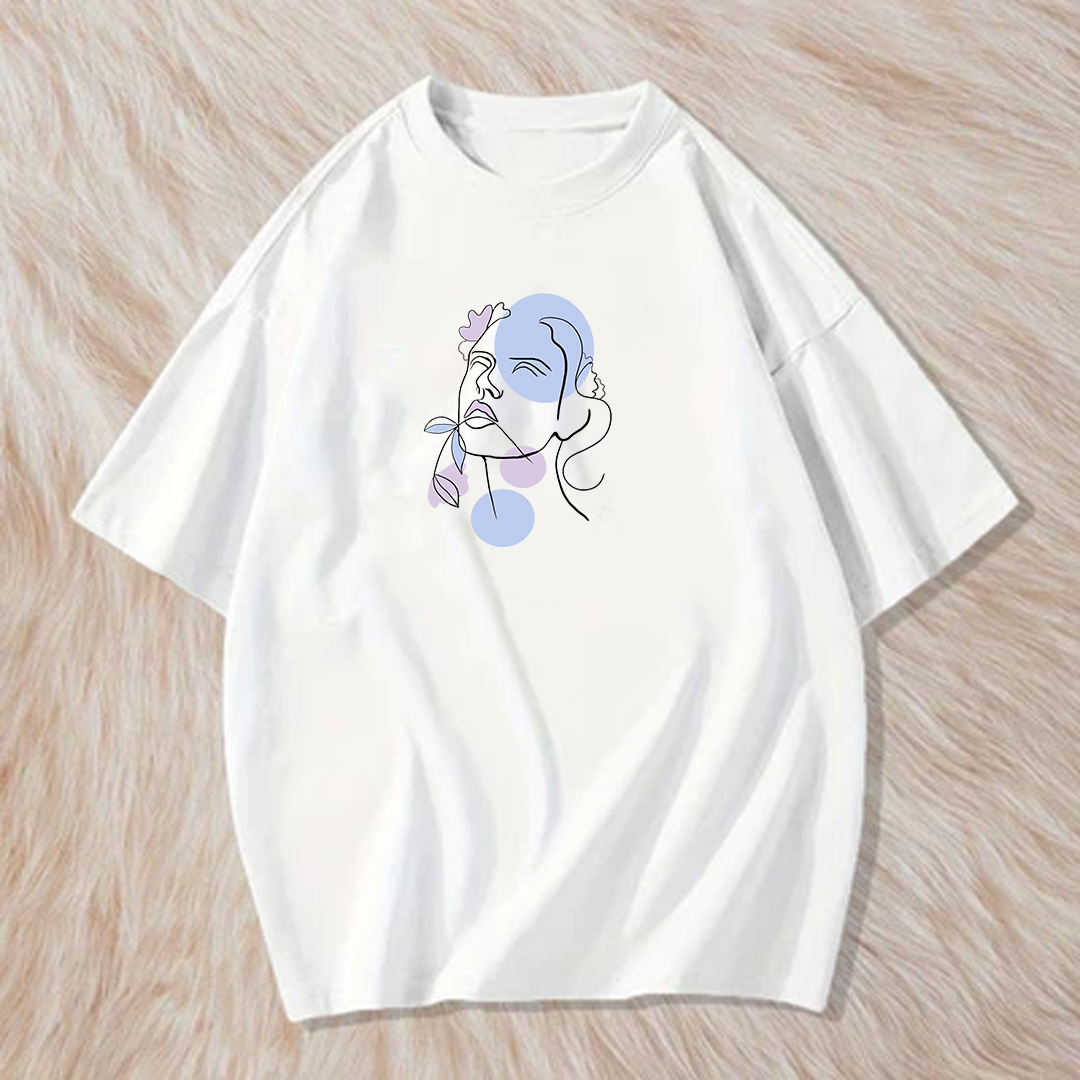 Asthetic face t shirt