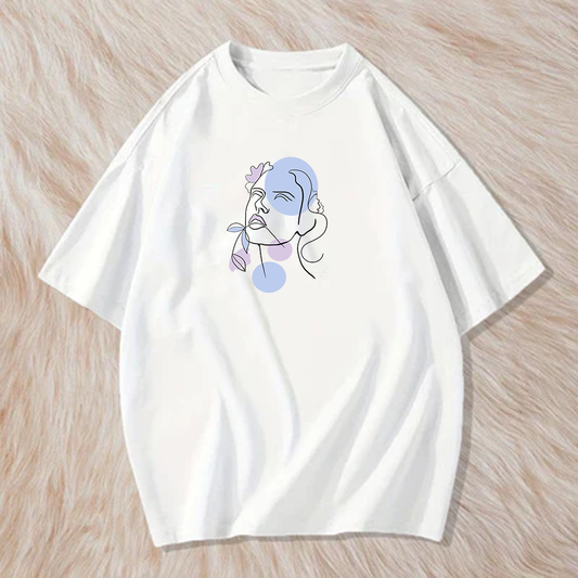 Asthetic face t shirt