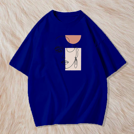 Asthetic face t shirt