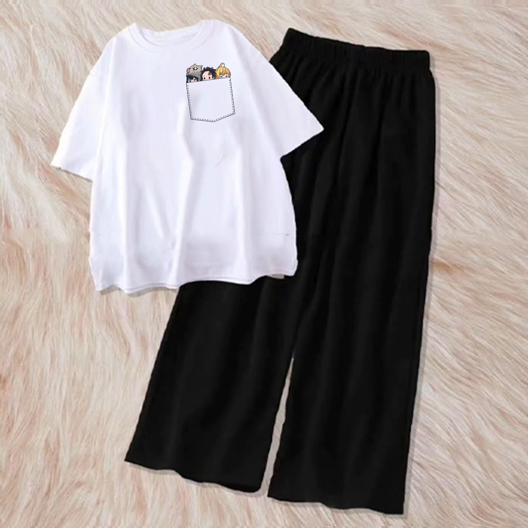 Anime characters pocket with flapper combo